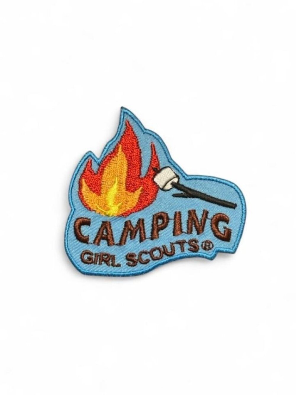 Girl Scouts CAMPING Campfire Fun Patches Badges GUIDES Outdoor Marshmallow Smore